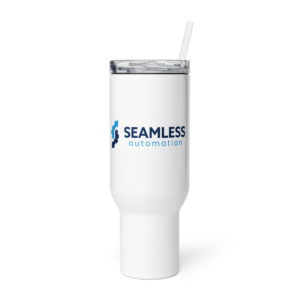 Travel mug with a handle